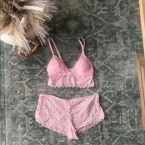 Juicy Couture Lace Bralette & Shorts Set - Women Intimates